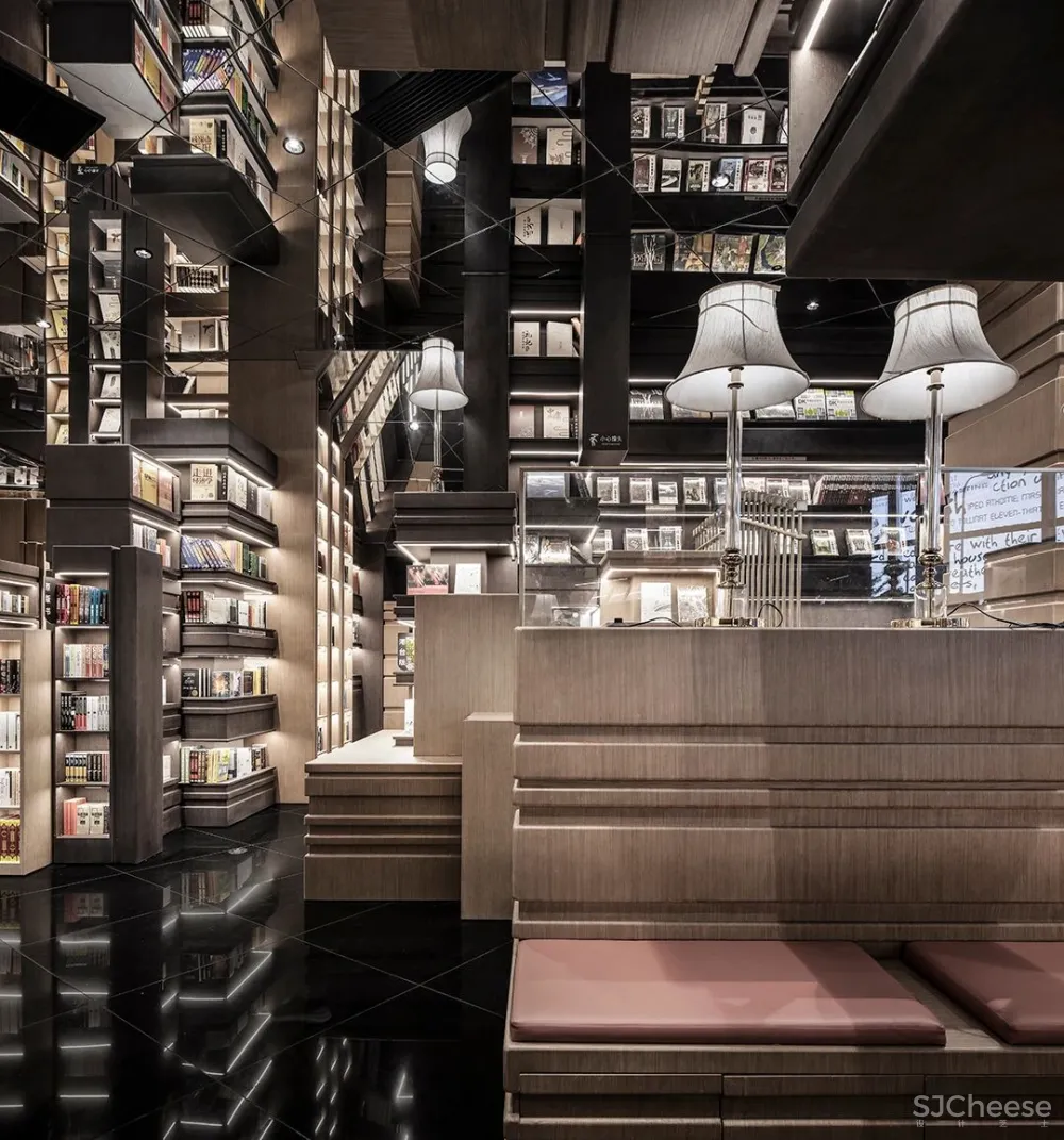 李想新作 宁波钟书阁,1230㎡,把201块“岩石”搬进书店