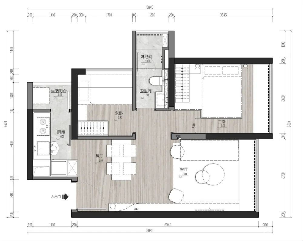 2020深圳国际精装住宅展×派尚设计：36㎡极小两房的艺术生活
