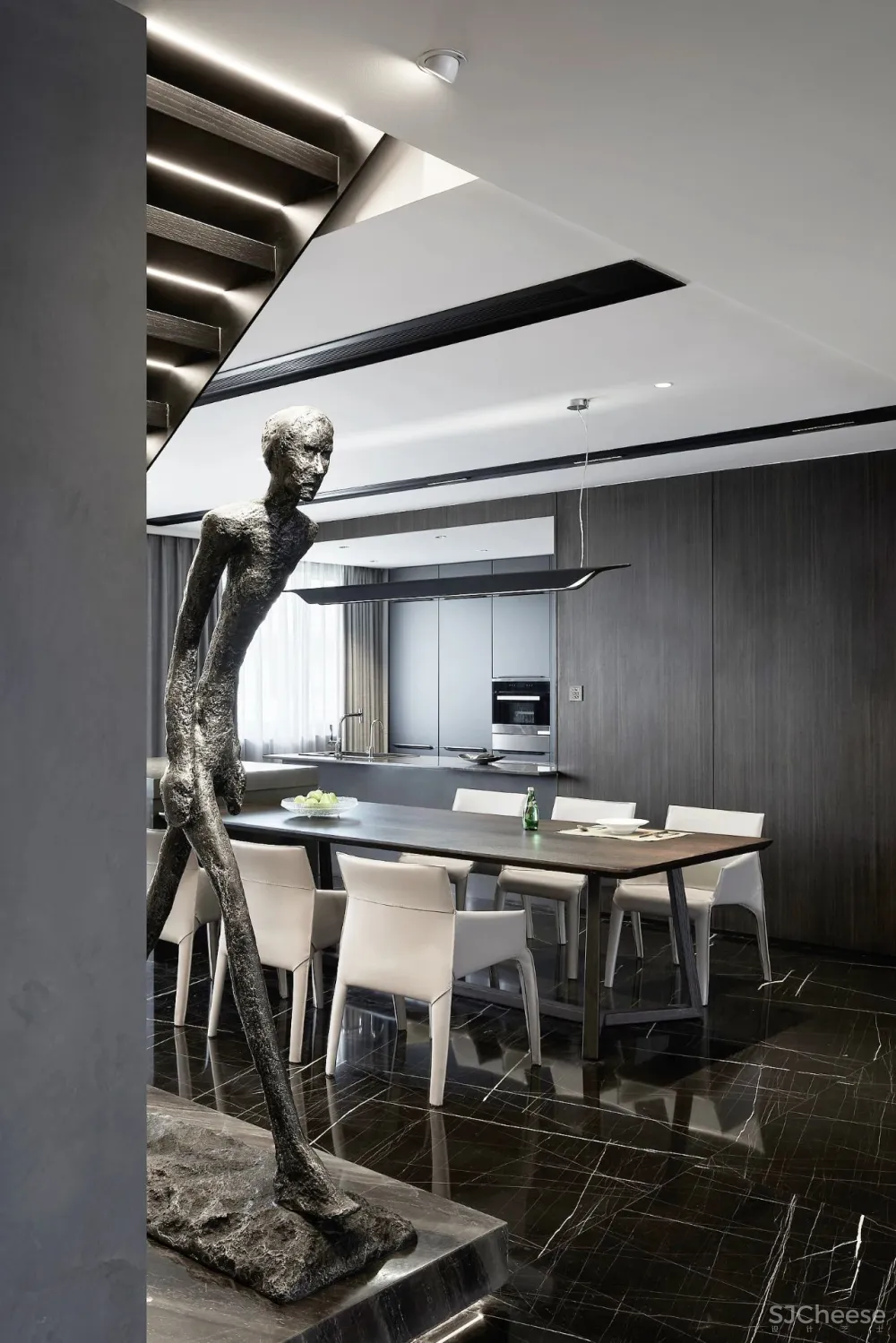 半挑空,现代简约大复式!