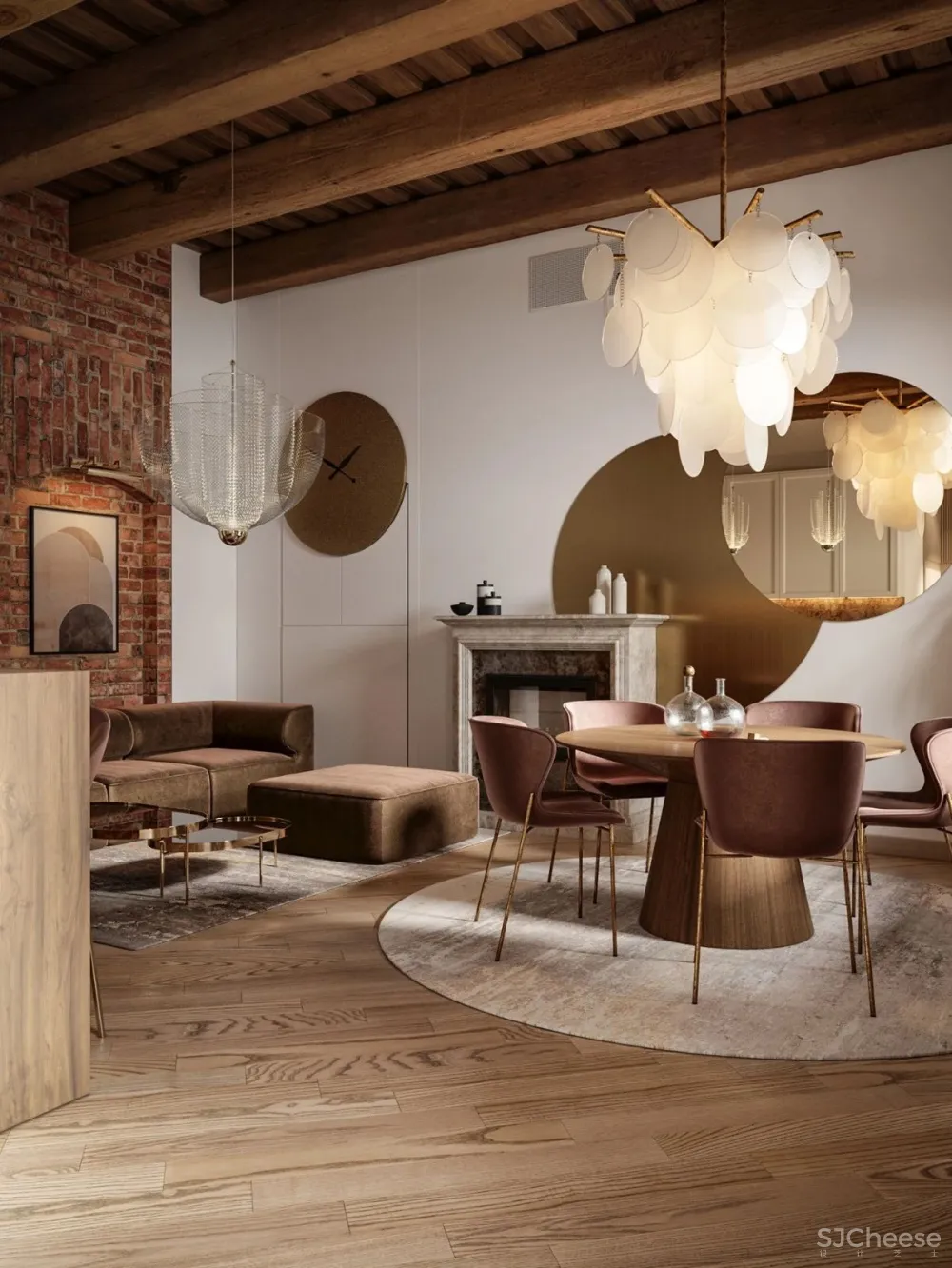 业主喜欢吃巧克力，软装我只能这样设计了