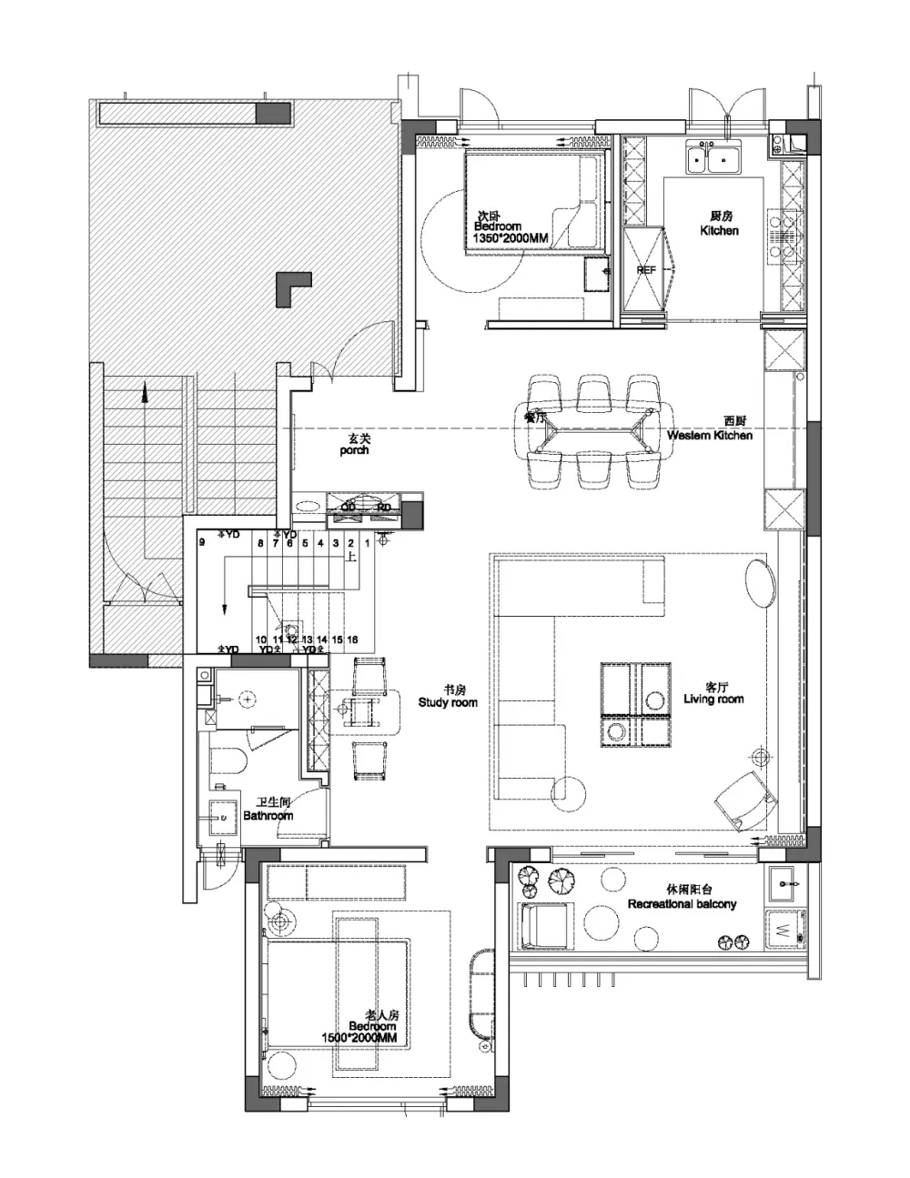 清新疗愈的180㎡叠拼住宅，满足一切对家的爱与幻想