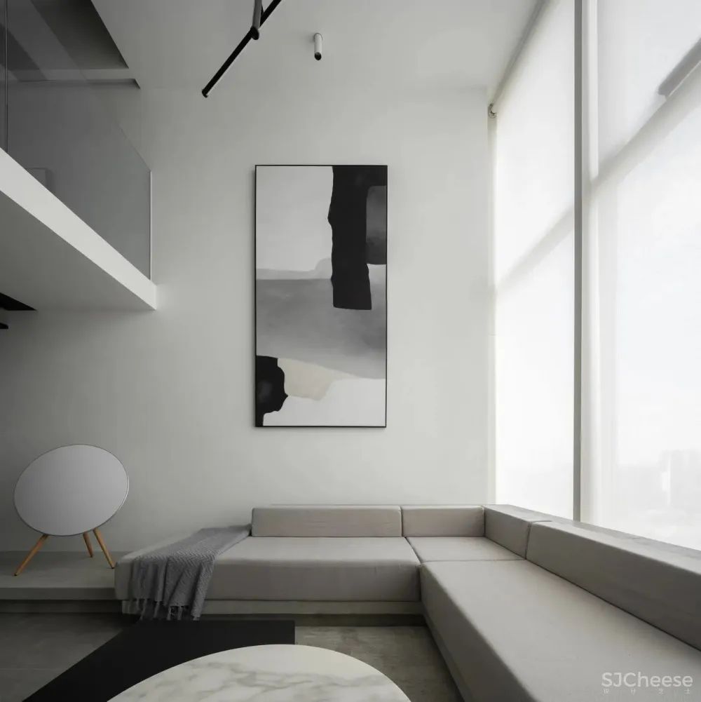 通透感 光影美学，打造黑白极简格调 桐里设计