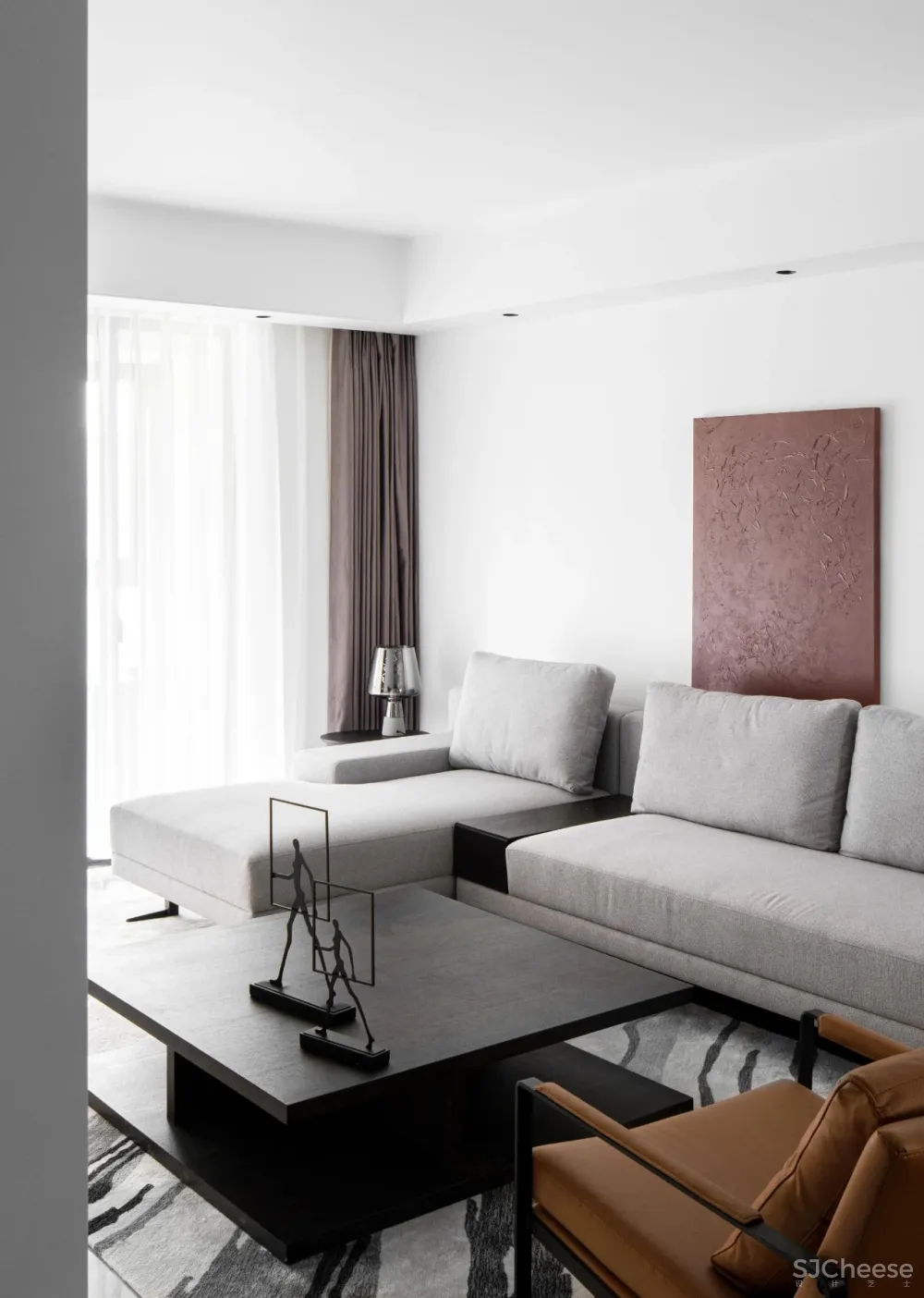 140㎡意式私宅，极简让空间更分明 徐振海设计