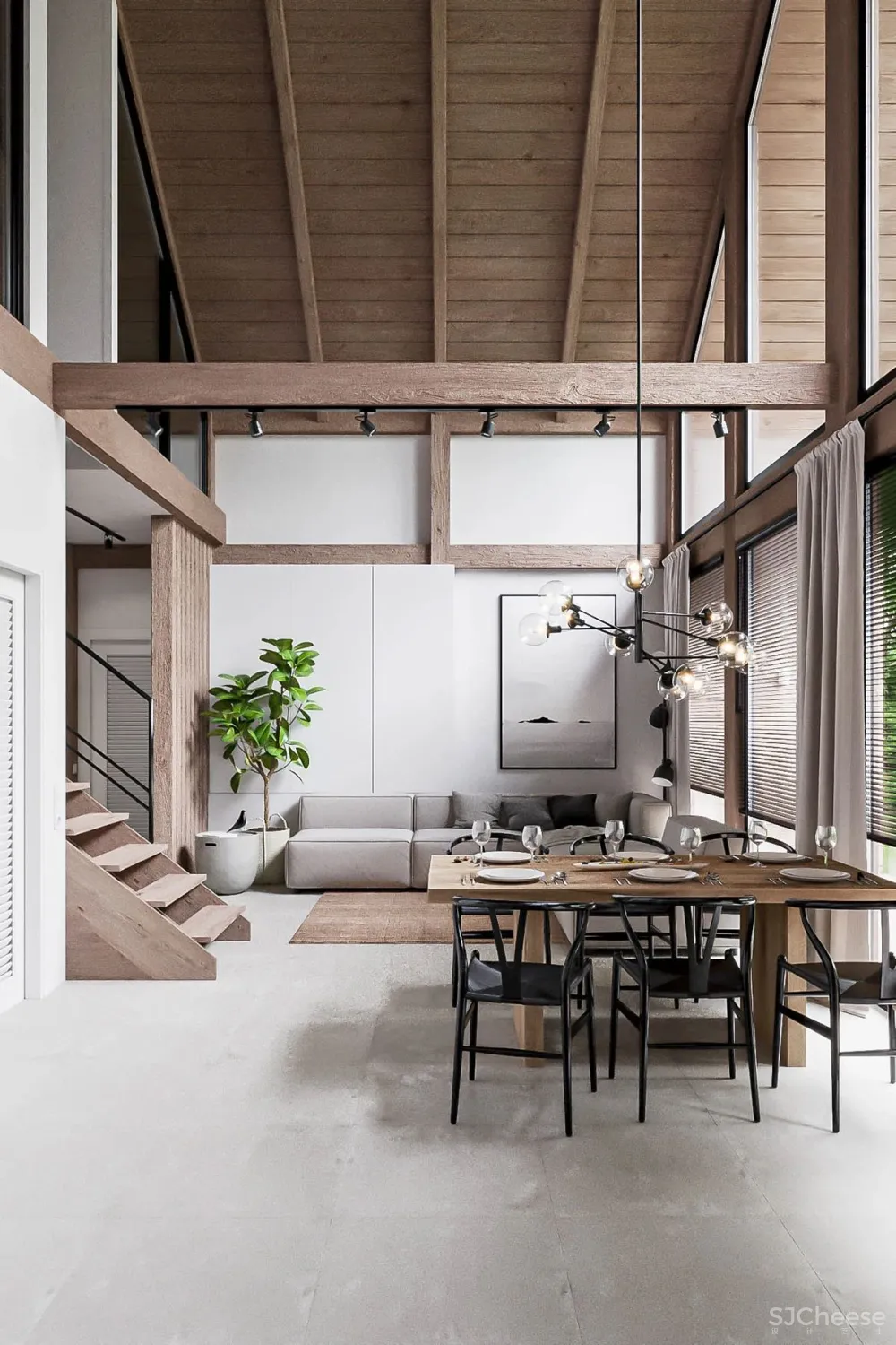 别拦着年轻人买LOFT，145㎡纯白 原木打造的治愈美宅，他们太会装了！