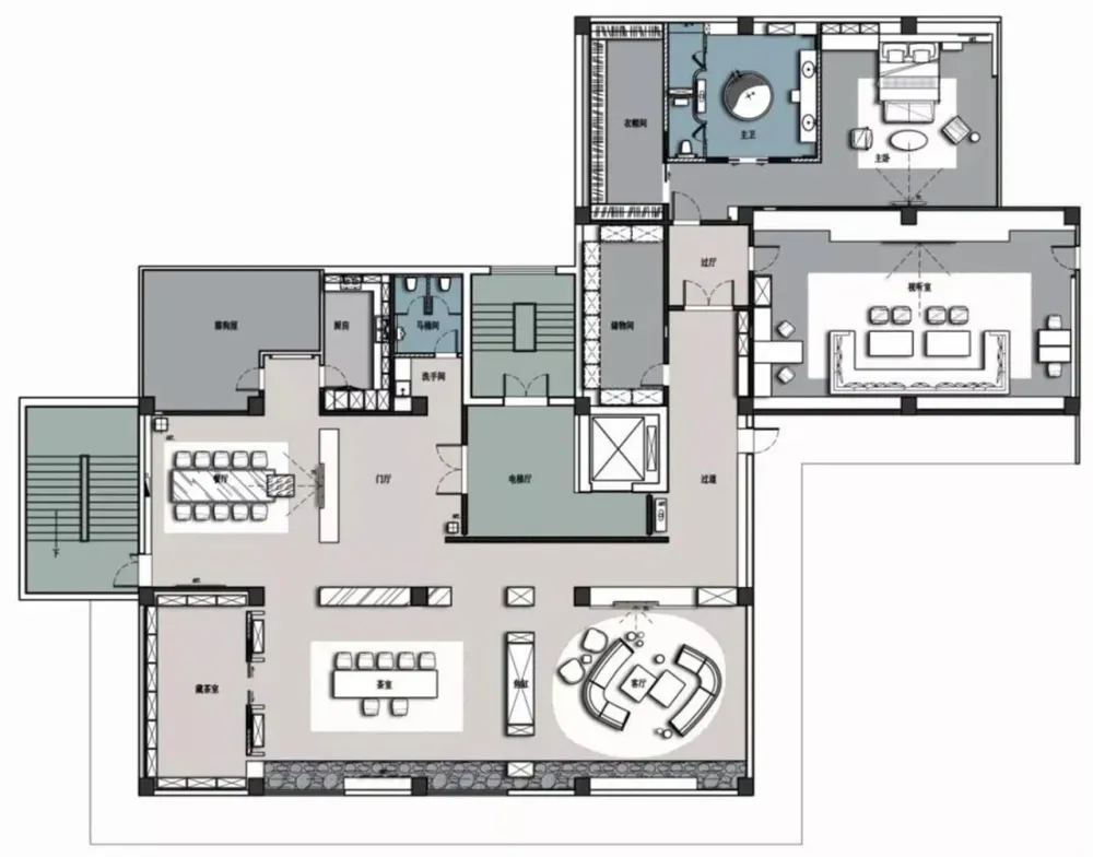 高级灰的豪宅设计，竟如此惊艳！