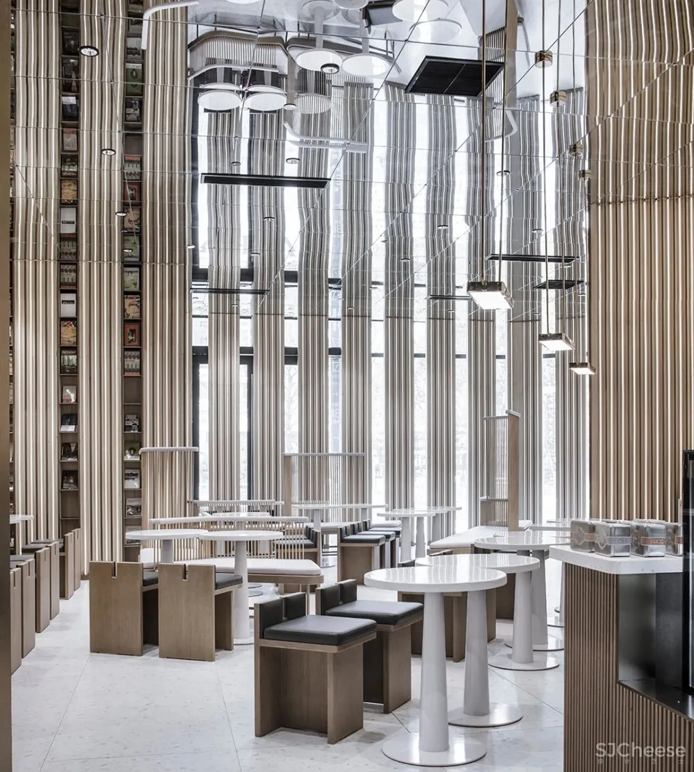 李想新作 宁波钟书阁,1230㎡,把201块“岩石”搬进书店