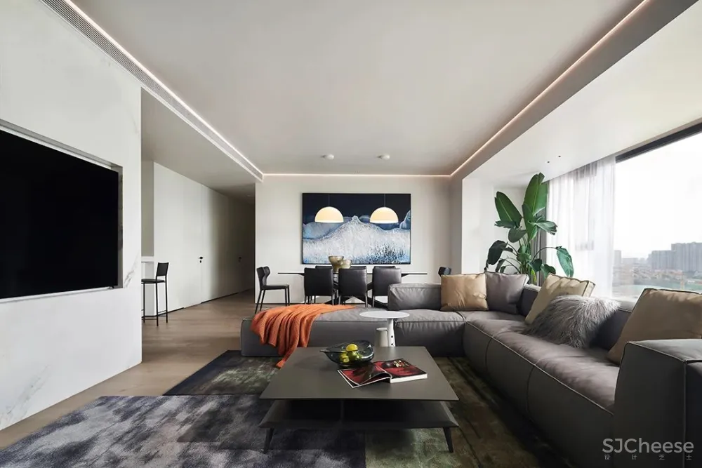 郑军:成都 240 m² 极简大平层,兼顾自由与温暖的家!