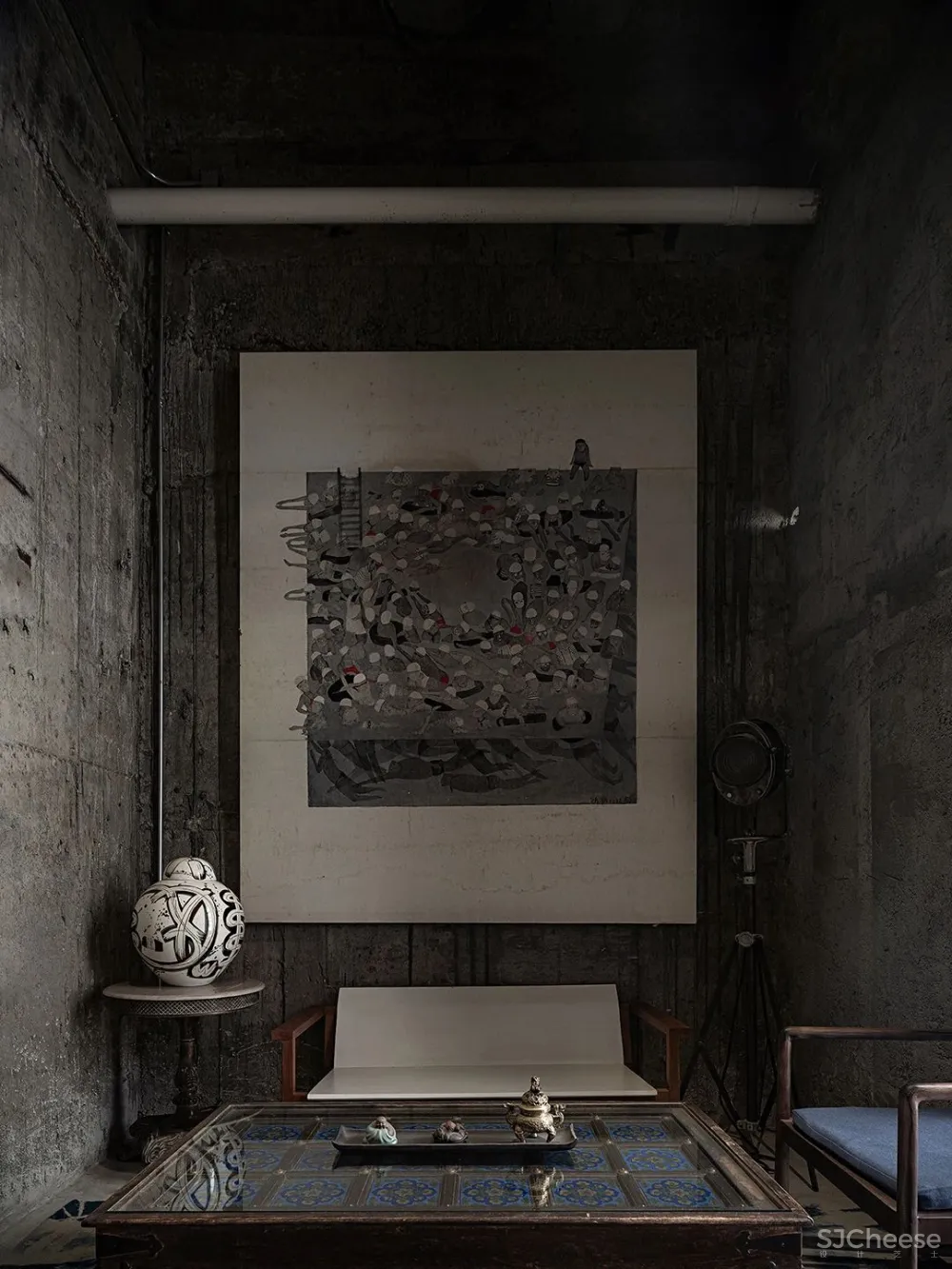 广州伶居侘寂风总部办公，旧得很高级！