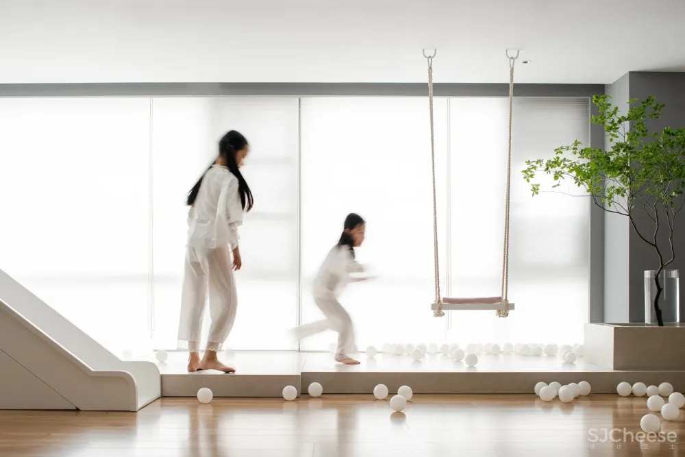 成都两娃之家,溜滑梯、荡秋千,150㎡里好玩、功能、收纳,每样都很强大!