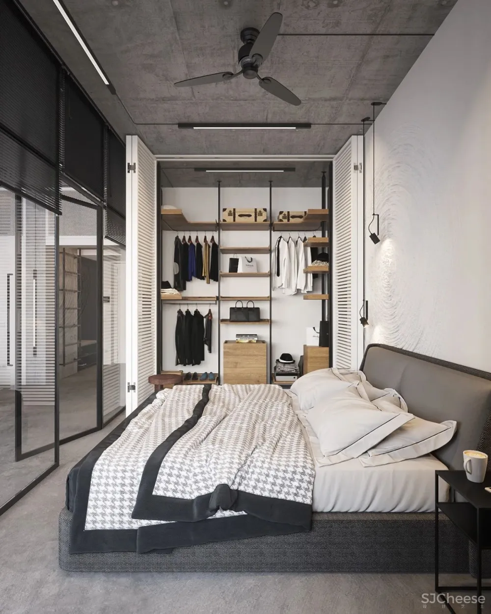 70㎡ 的 LOFT，裸装的混凝土空间也可以很温馨！