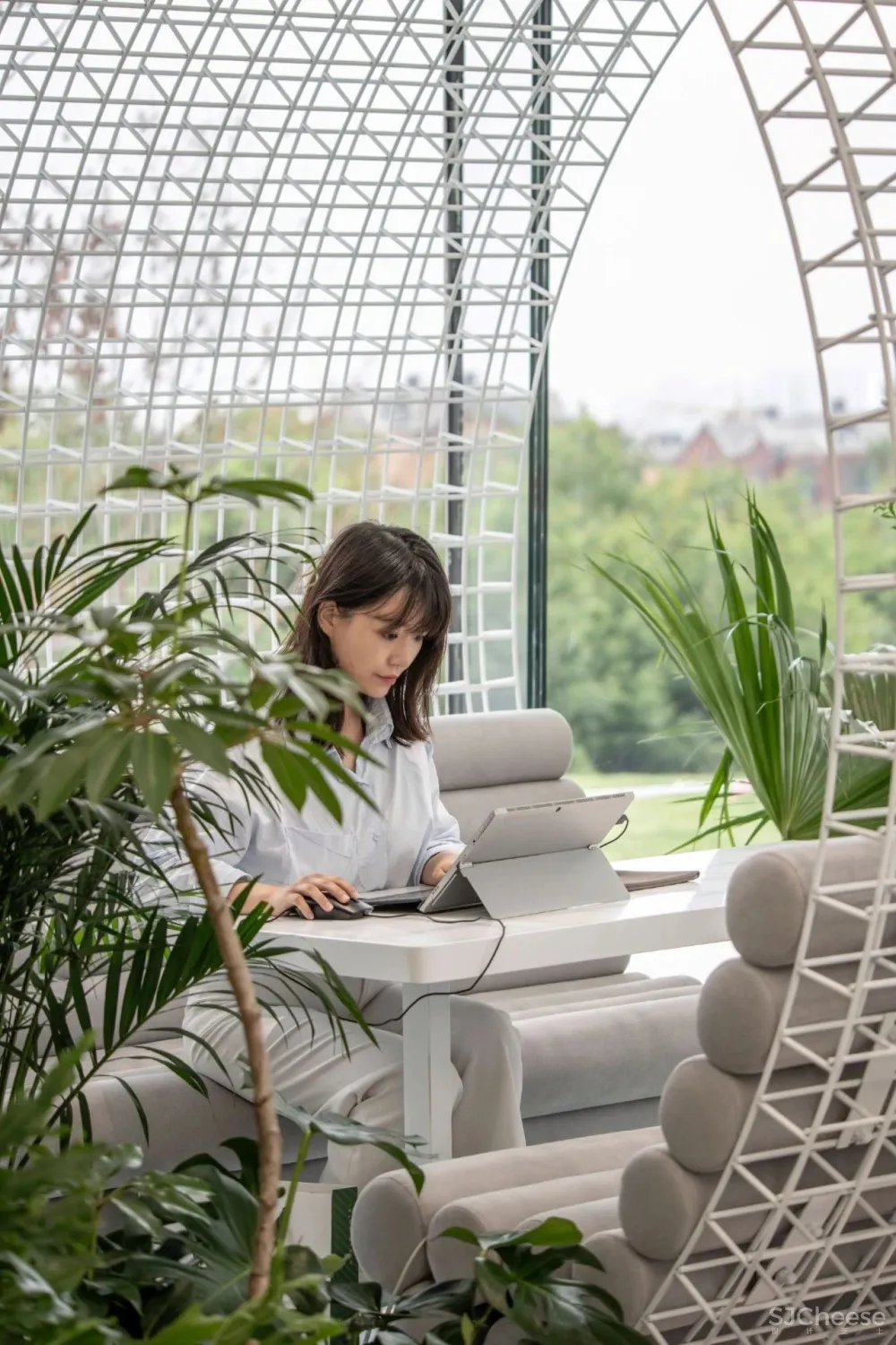 SWS 作品 停靠在青岛小镇上的四季花房:青岛西海岸云中花社咖啡馆