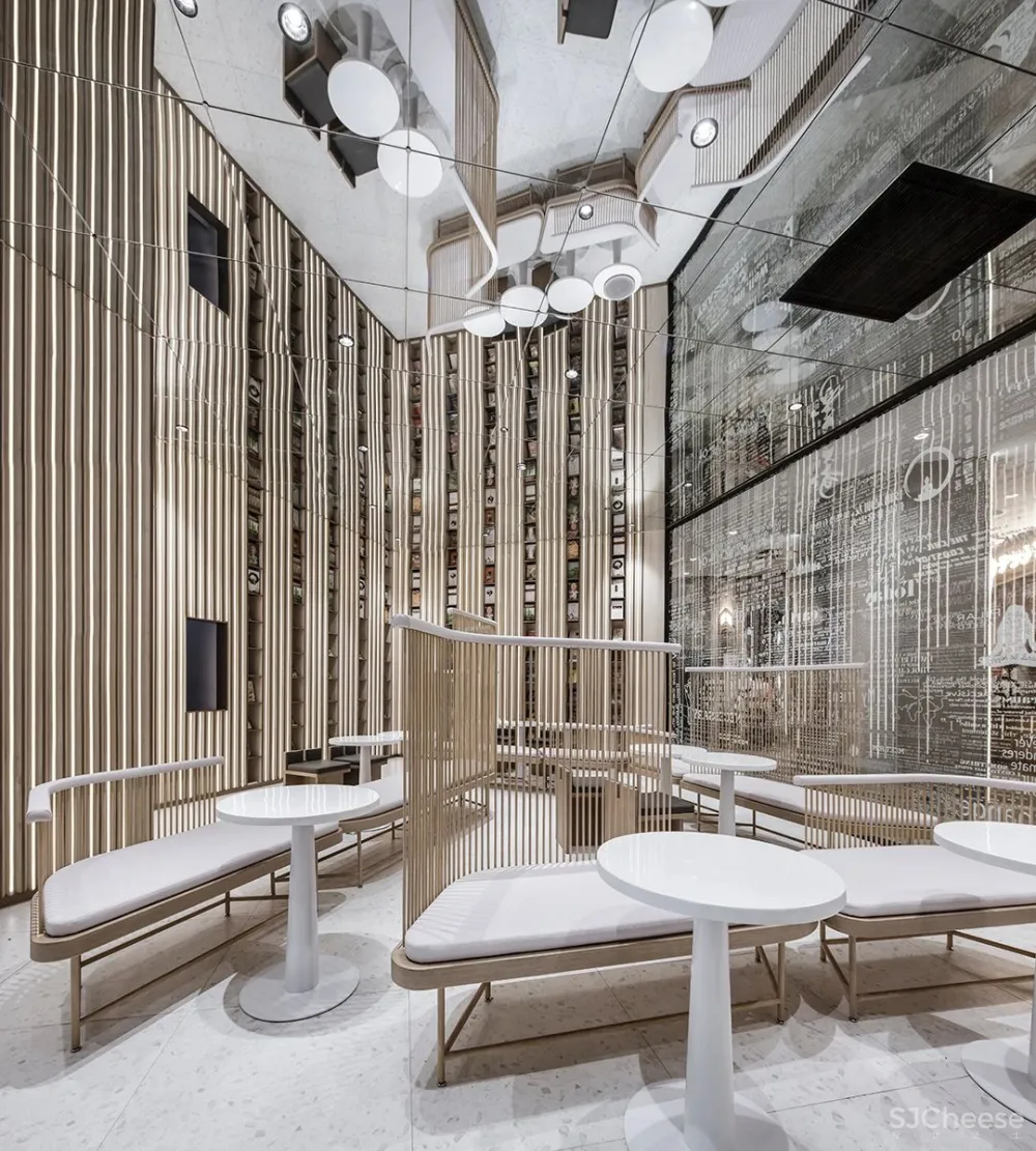 李想新作 宁波钟书阁,1230㎡,把201块“岩石”搬进书店