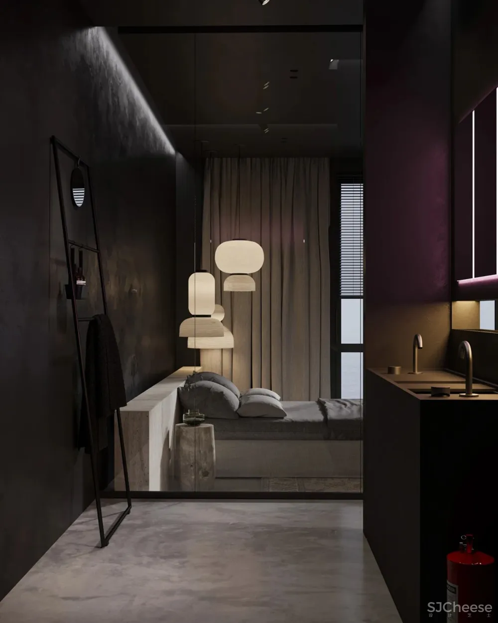 极简黑色系私宅,不是谁都能Hold得住