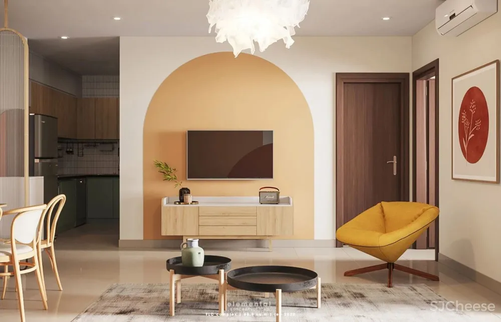 Creating Well Rounded Interiors With Circle Themes - Orange