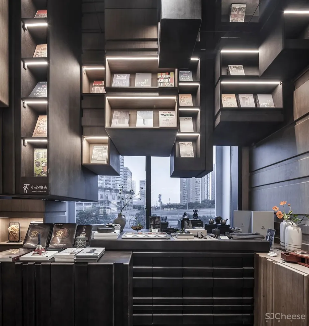 李想新作 宁波钟书阁,1230㎡,把201块“岩石”搬进书店