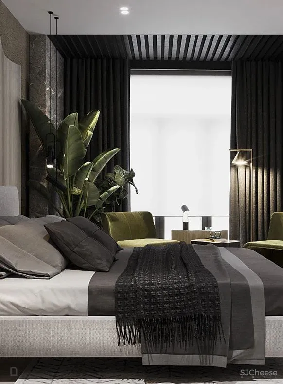 高级灰 轻奢,120㎡现代私宅