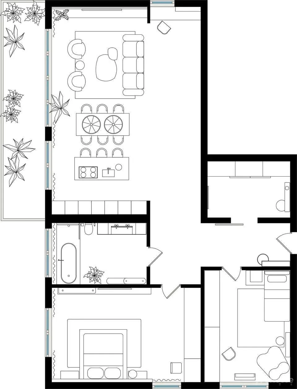 80后小夫妻140㎡轻奢大平层,狂甩别墅几条街......