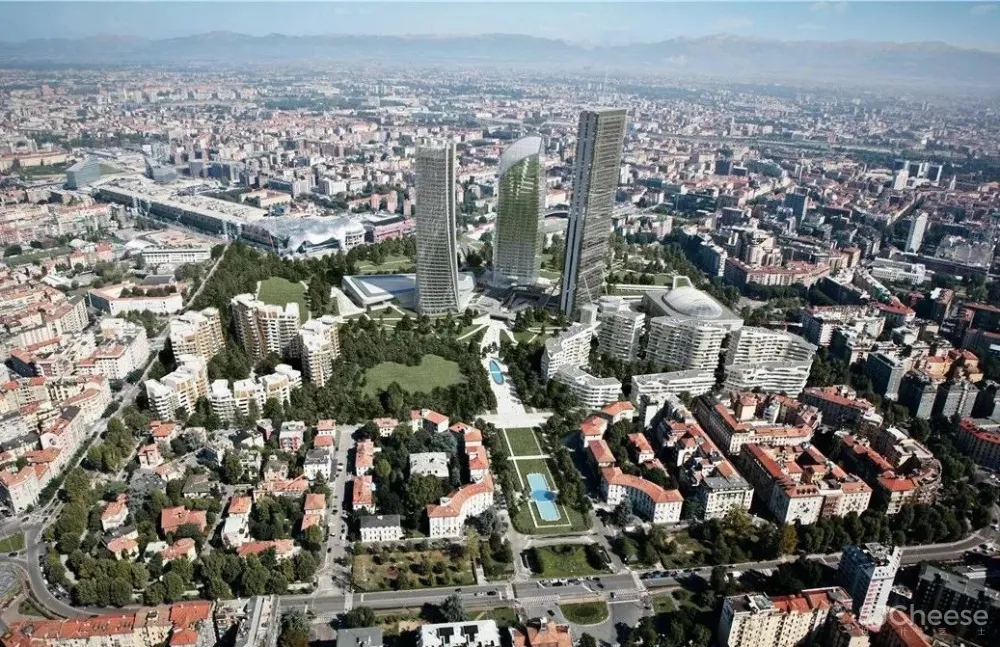 这般律动轻盈,100%扎哈出品!处于米兰黄金地段的Citylife,ZHA参与设计了一半