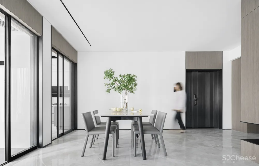 217㎡极简舒适家,纯粹即生活的平衡 缪茹