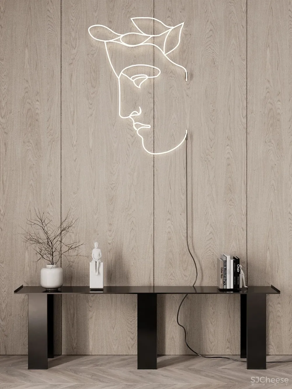 黄铜 原木,优雅的轻奢居所