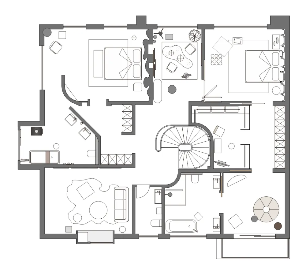 葛晓彪:400㎡私宅设计,自然奢适的乡间美墅!