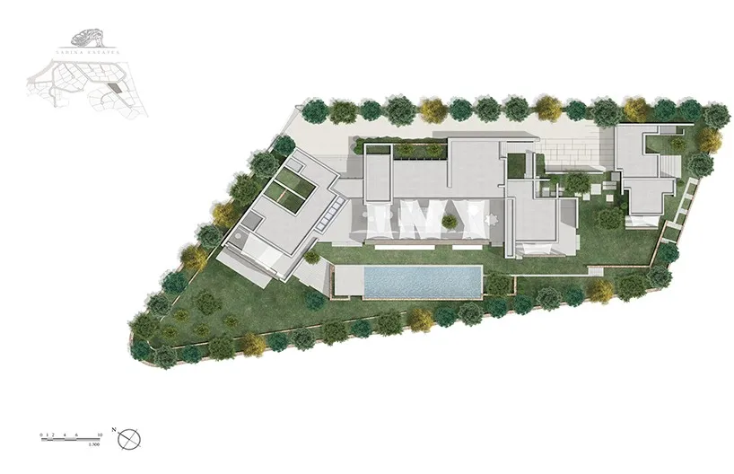 18个建筑大师,在一座岛上设计了50栋私人别墅,耗资28亿,原来融入自然才是真正的奢华