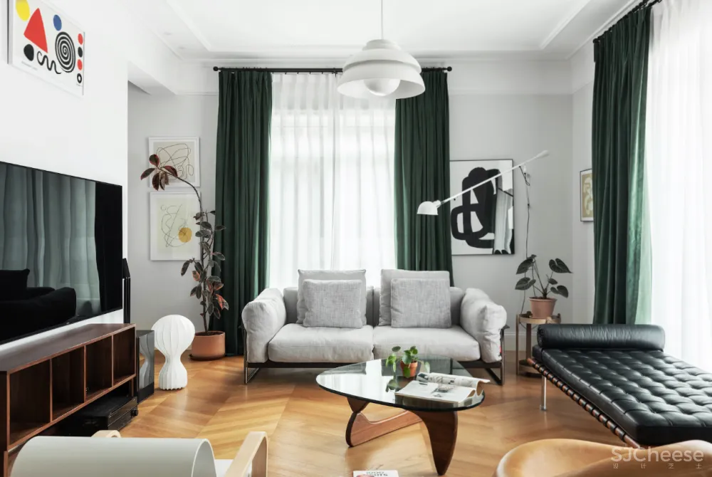 去别墅风装修,这个300㎡美得清新脱俗