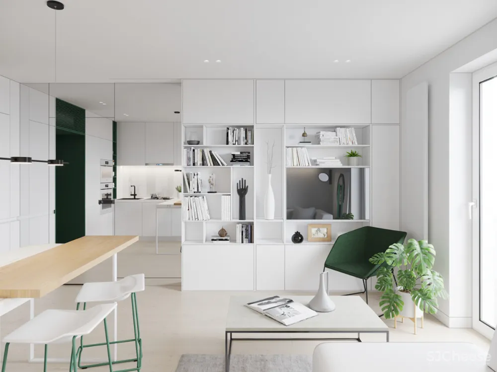 28㎡ 收纳全上墙,这样设计更省空间!