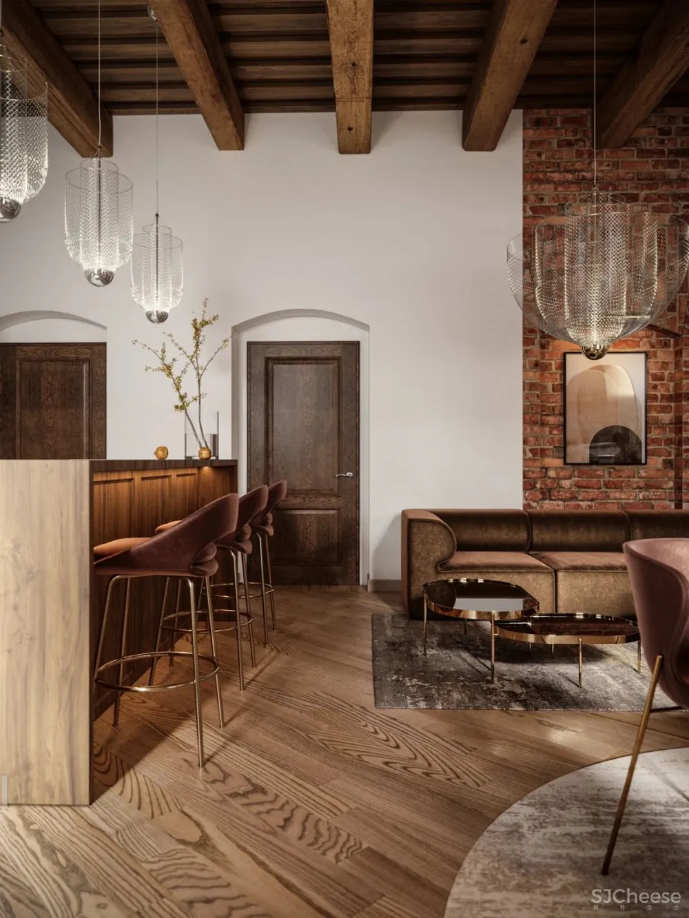 业主喜欢吃巧克力，软装我只能这样设计了