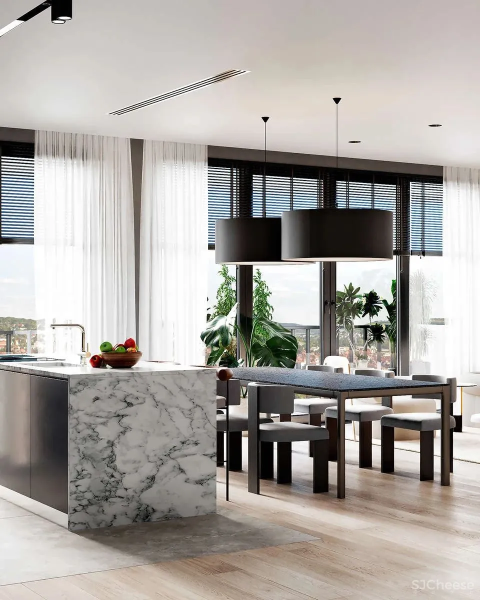 80后小夫妻140㎡轻奢大平层,狂甩别墅几条街......