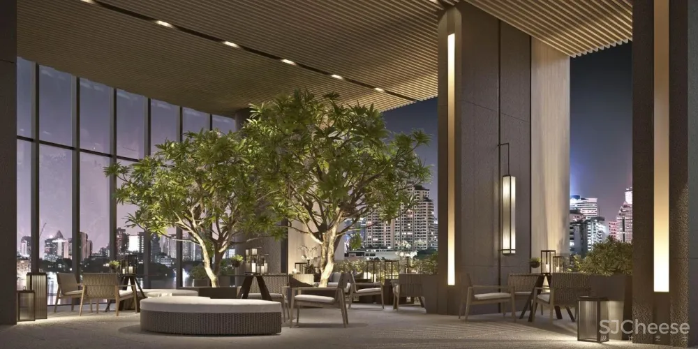 SCDA曾仕乾新作 曼谷泰颐「悦榕轩」六星级超豪华公寓 实景 效果图 平面图