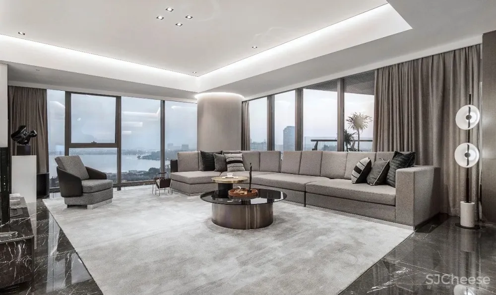 柯翊设计│ 绍兴源盛·云锦中心大平层样板间