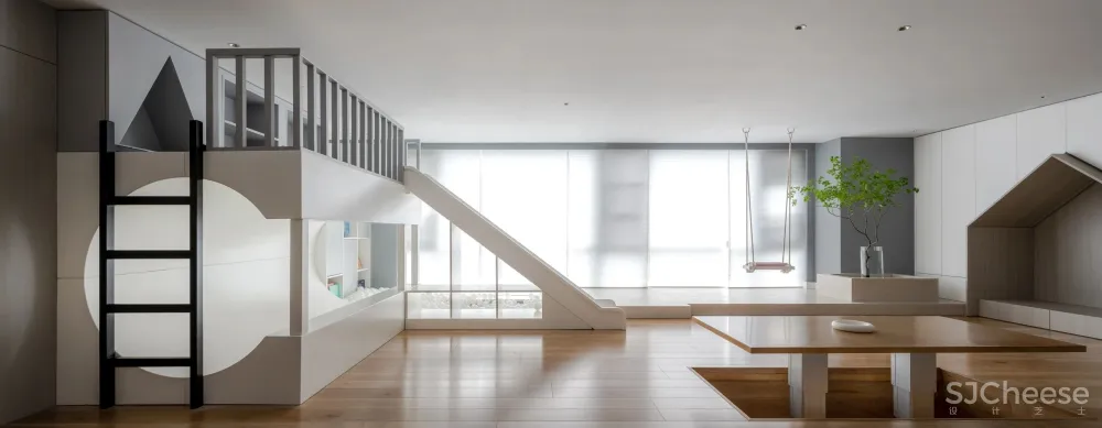 成都两娃之家,溜滑梯、荡秋千,150㎡里好玩、功能、收纳,每样都很强大!