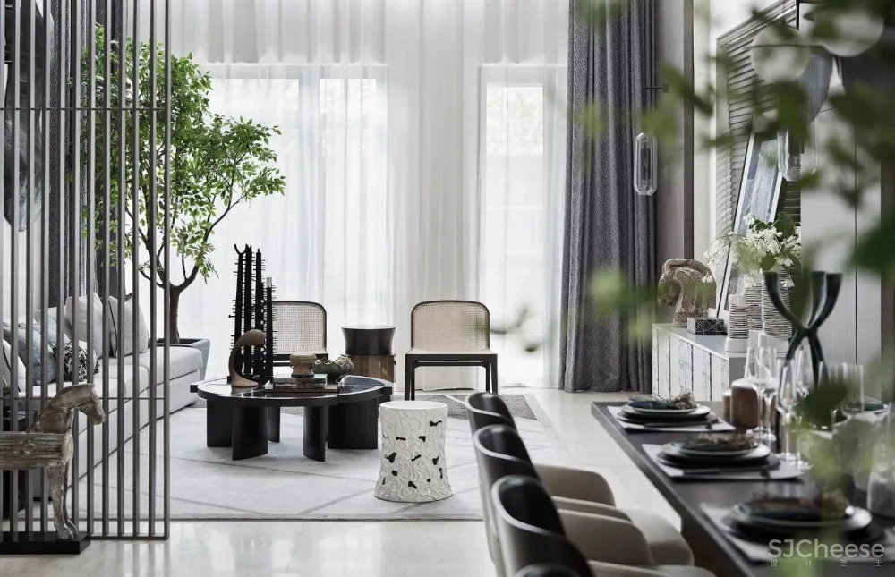 269㎡清雅摩登样板间,回归初心的诗意岭南之作!