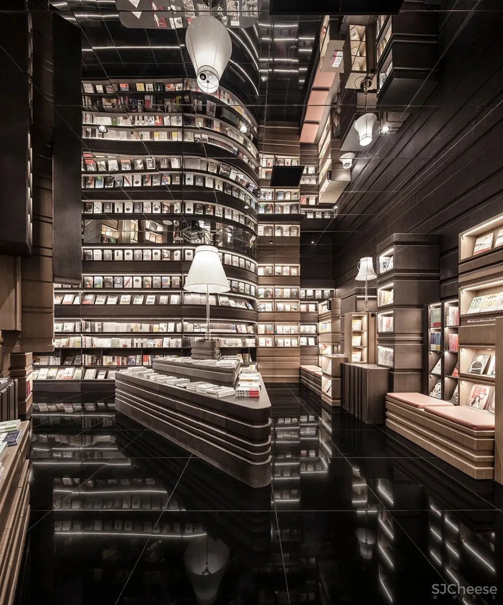 李想新作 宁波钟书阁,1230㎡,把201块“岩石”搬进书店