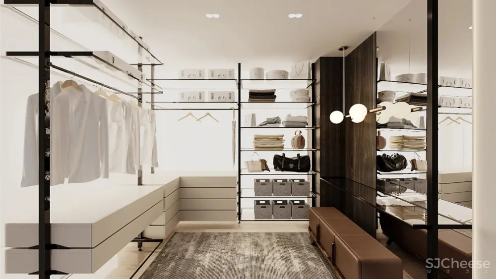 高级灰 轻奢,120㎡现代私宅