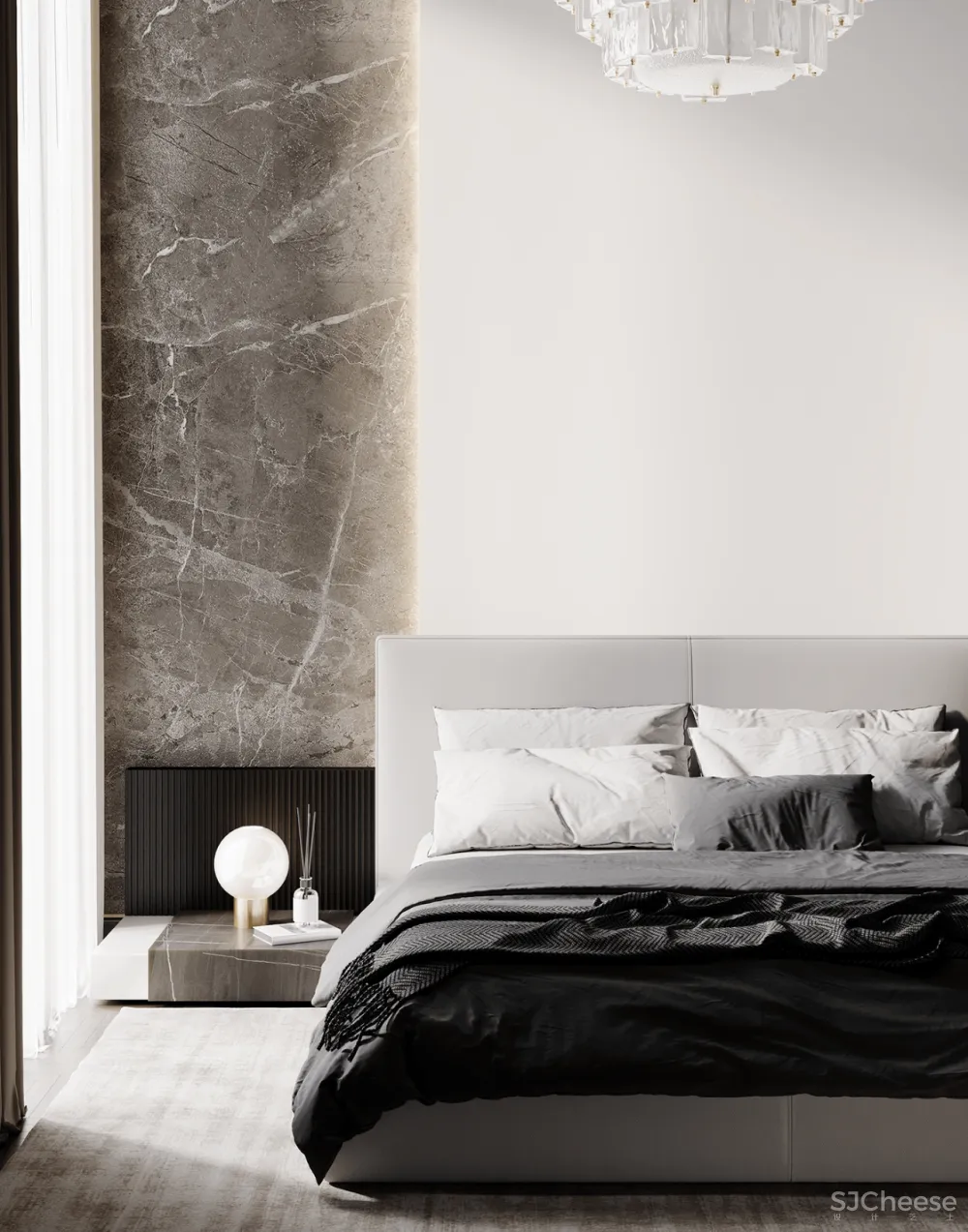 305㎡现代顶层复式,豪宅的正确打开方式!