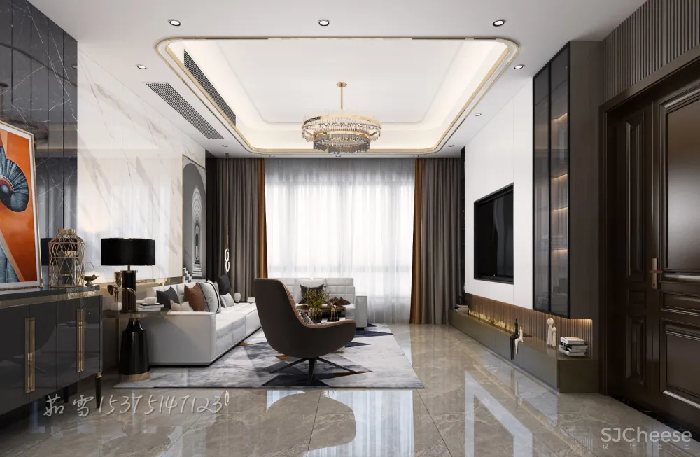 轻奢空间之客餐厅卧室