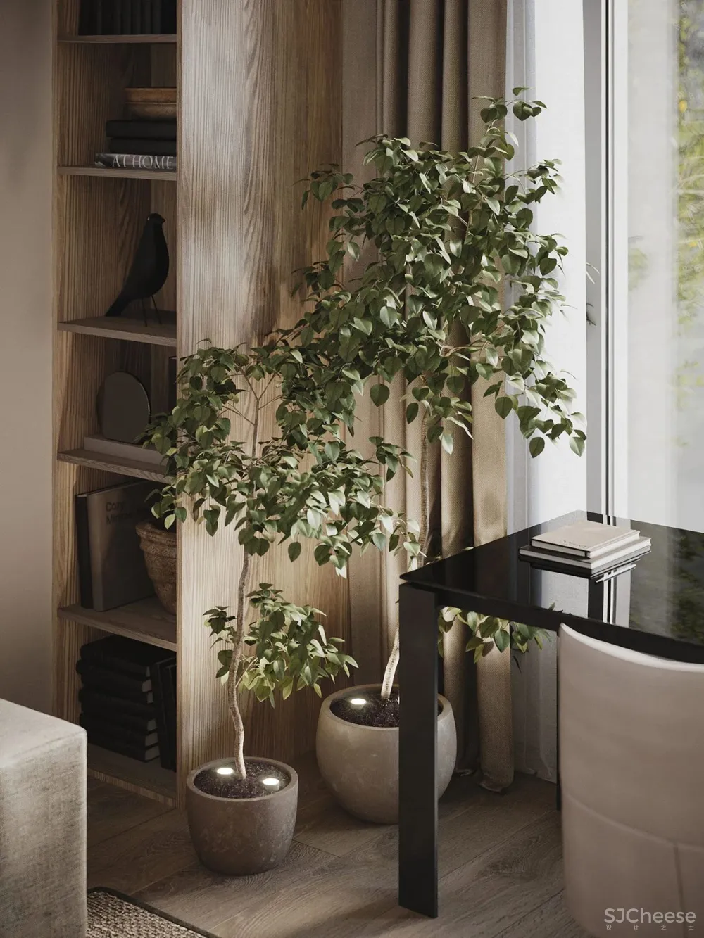 丰富的棕色和灰色调