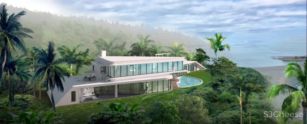 东元设计 太平洋优美弧线上的大宅,以简为美,以质为雅!