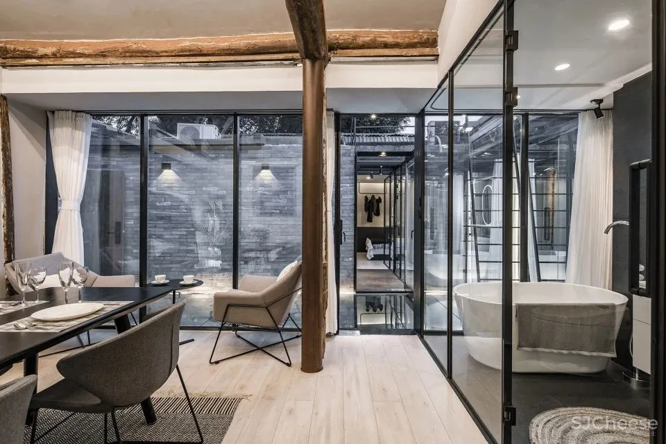 胡同里的镜面院子 宝钞胡同隐院 DAGA大观建筑