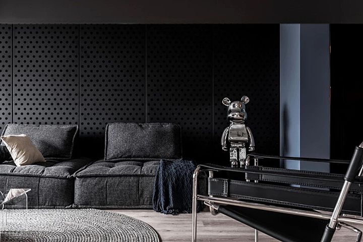 120㎡质感简约私宅,谁说黑色沉闷又压抑?