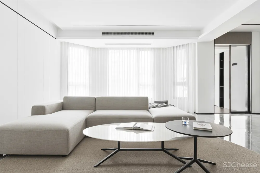 217㎡极简舒适家,纯粹即生活的平衡 缪茹