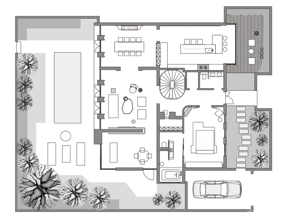 葛晓彪:400㎡私宅设计,自然奢适的乡间美墅!