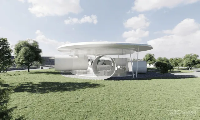 SWS 作品 停靠在青岛小镇上的四季花房:青岛西海岸云中花社咖啡馆