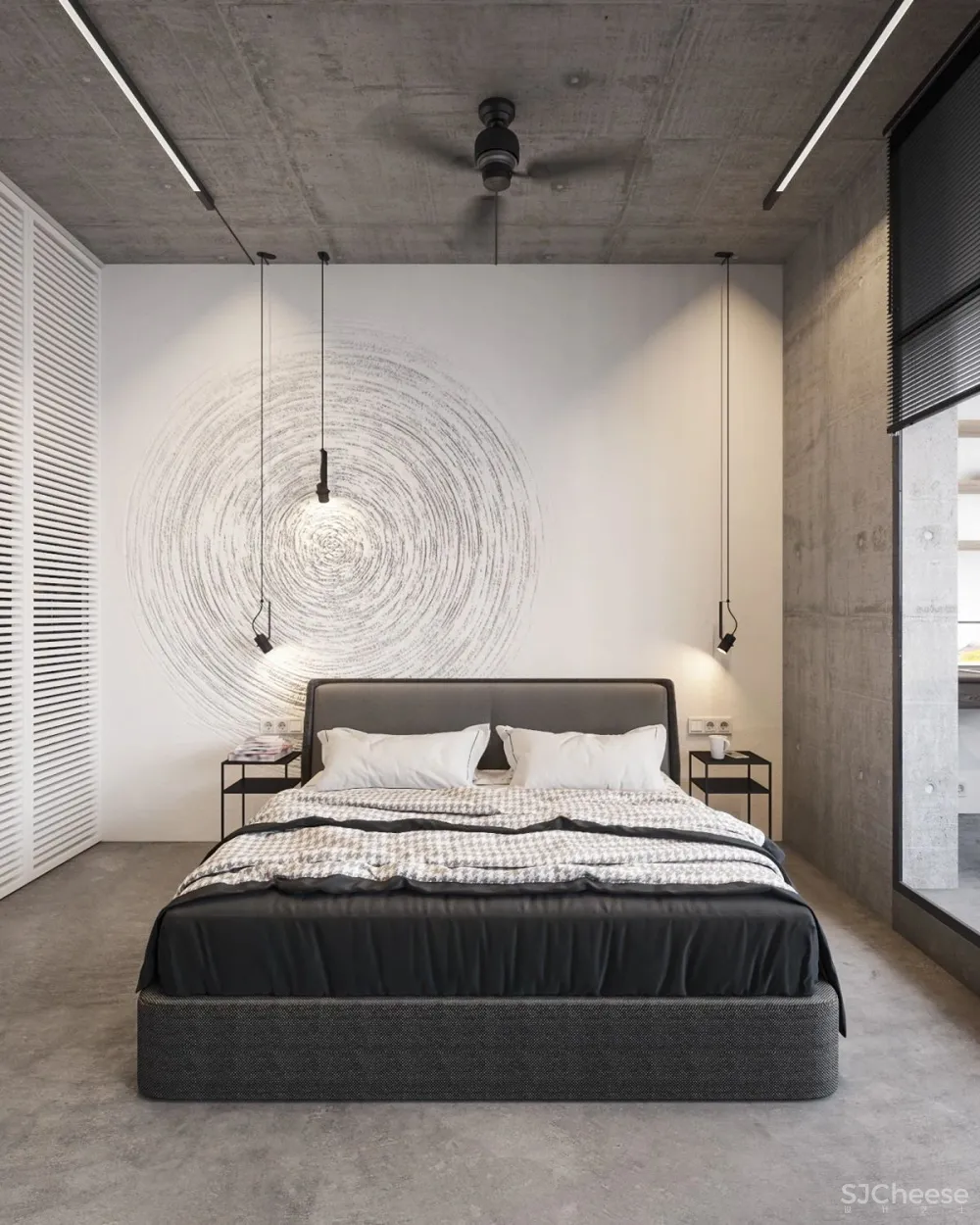 70㎡ 的 LOFT，裸装的混凝土空间也可以很温馨！