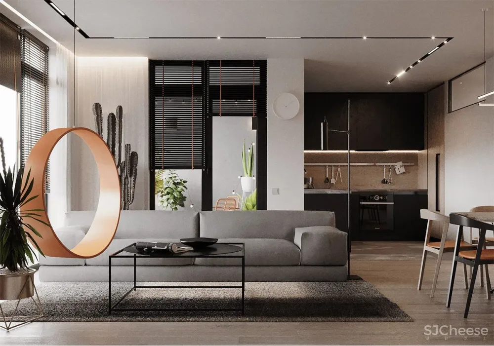 Creating Well Rounded Interiors With Circle Themes - Orange
