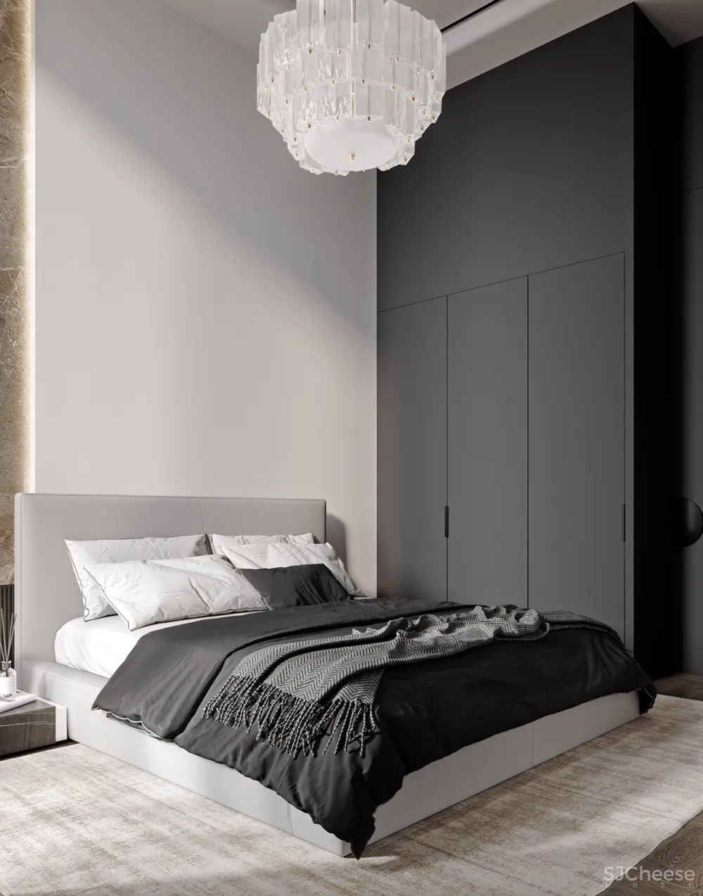 305㎡现代顶层复式,豪宅的正确打开方式!