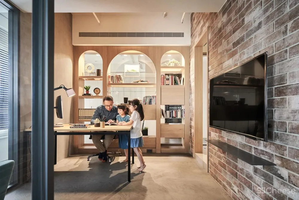 小树之家欢乐成长,158㎡木质双拼亲子宅 北欧建筑