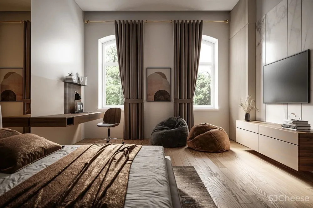 业主喜欢吃巧克力，软装我只能这样设计了